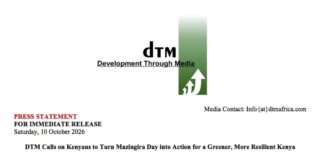 DTM Calls on Kenyans to Turn Mazingira Day into Action for a Greener, More Resilient Kenya mazingiradaydtm