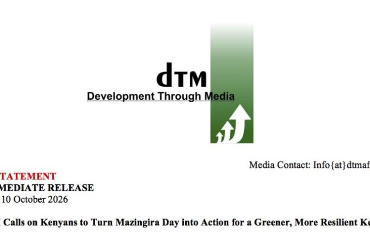 DTM Calls on Kenyans to Turn Mazingira Day into Action for a Greener, More Resilient Kenya mazingiradaydtm